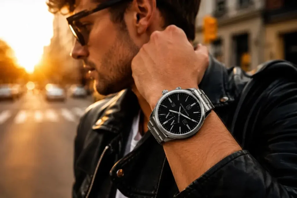 Urban style at golden hour