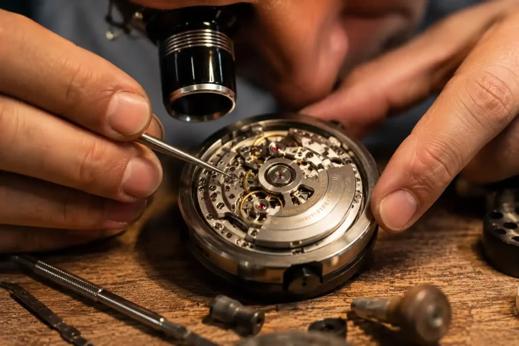 3 Intricate watchmaking in progress