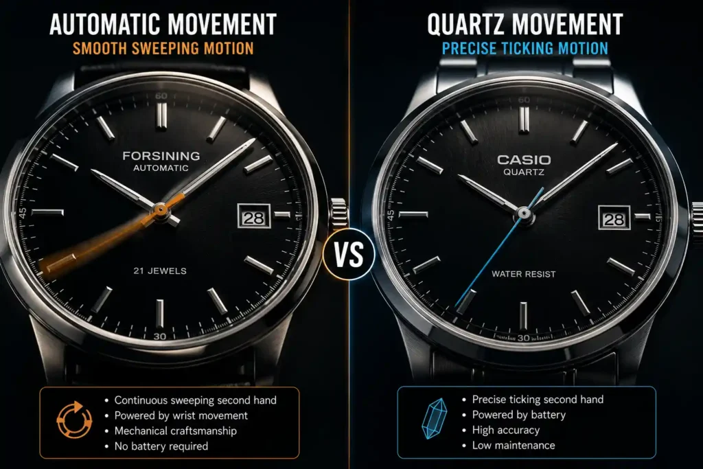 5 Automatic vs quartz watch comparison