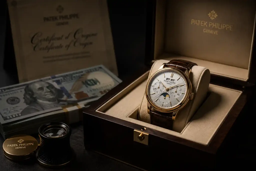 9 Elegant timepiece with luxury accessories